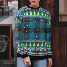 Scottish Angus Ancient Clan Tartan Christmas Ugly Sweater - Plaid Family Ugly Sweater Scottish Plaid Tartan Plaid - ScotsTee - scotstee.com