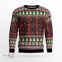 Scottish Ainslie Clan Tartan Christmas Ugly Sweater - Plaid Family Ugly Sweater Scottish Plaid Tartan Plaid - ScotsTee - scotstee.com