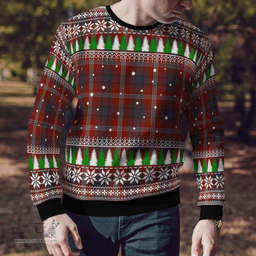 Scottish Ainslie Clan Tartan Christmas Ugly Sweater - Plaid Family Ugly Sweater Scottish Plaid Tartan Plaid - ScotsTee - scotstee.com