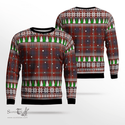 Scottish Ainslie Clan Tartan Christmas Ugly Sweater - Plaid Family Ugly Sweater Scottish Plaid Tartan Plaid - ScotsTee - scotstee.com