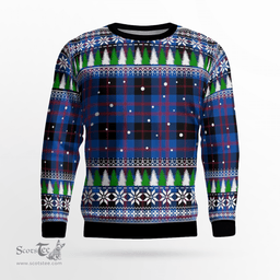 Scottish Angus Modern Clan Tartan Christmas Ugly Sweater - Plaid Family Ugly Sweater Scottish Plaid Tartan Plaid - ScotsTee - scotstee.com