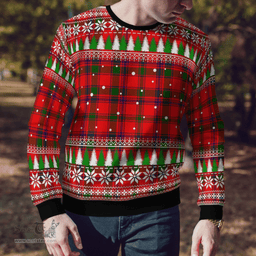 Scottish Bain Clan Tartan Christmas Ugly Sweater - Plaid Family Ugly Sweater Scottish Plaid Tartan Plaid - ScotsTee - scotstee.com