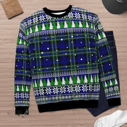 Scottish Arbuthnot Modern Clan Tartan Christmas Ugly Sweater - Plaid Family Ugly Sweater Scottish Plaid Tartan Plaid - ScotsTee - scotstee.com
