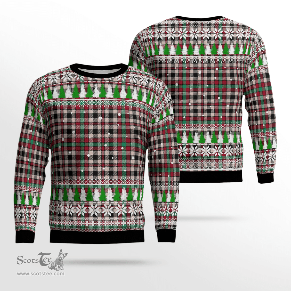 Scottish Borthwick Dress Ancient Clan Tartan Christmas Ugly Sweater - Plaid Family Ugly Sweater Scottish Plaid Tartan Plaid - ScotsTee - scotstee.com