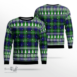 Scottish Bannerman Clan Tartan Christmas Ugly Sweater - Plaid Family Ugly Sweater Scottish Plaid Tartan Plaid - ScotsTee - scotstee.com