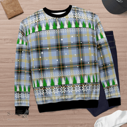 Scottish Bell of the Borders Clan Tartan Christmas Ugly Sweater - Plaid Family Ugly Sweater Scottish Plaid Tartan Plaid - ScotsTee - scotstee.com