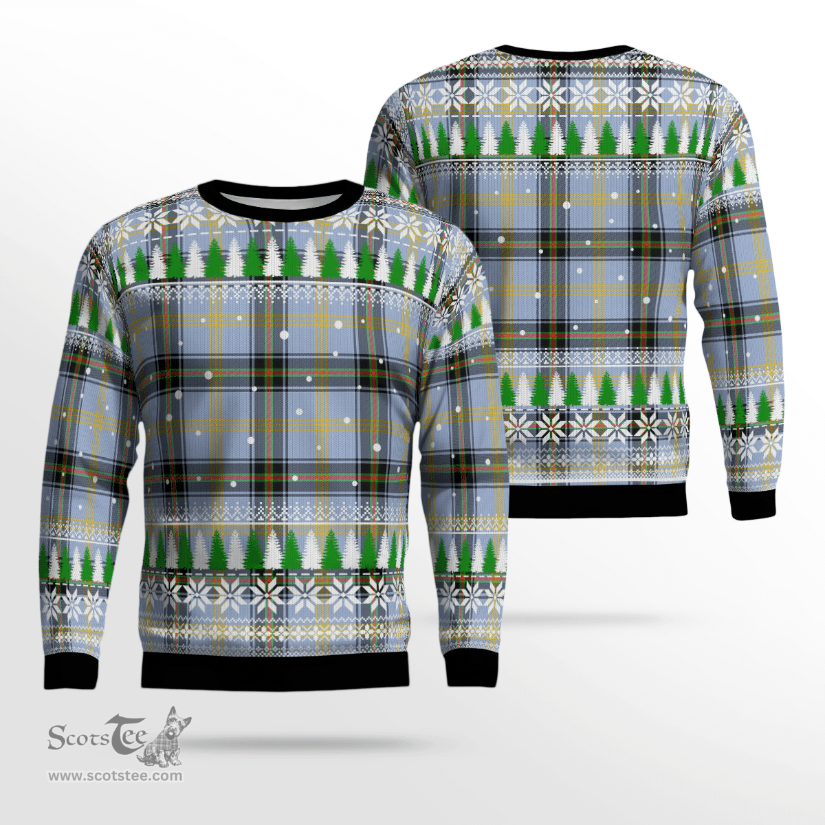 Scottish Bell of the Borders Clan Tartan Christmas Ugly Sweater - Plaid Family Ugly Sweater Scottish Plaid Tartan Plaid - ScotsTee - scotstee.com