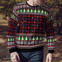 Scottish Broun Clan Tartan Christmas Ugly Sweater - Plaid Family Ugly Sweater Scottish Plaid Tartan Plaid - ScotsTee - scotstee.com