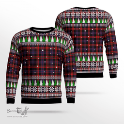 Scottish Broun Clan Tartan Christmas Ugly Sweater - Plaid Family Ugly Sweater Scottish Plaid Tartan Plaid - ScotsTee - scotstee.com