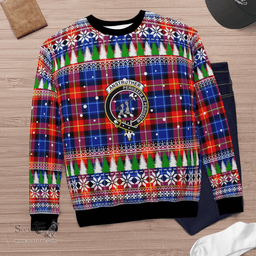 Scottish Anstruther Clan Crest Tartan Christmas Ugly Sweater - Plaid Family Ugly Sweater Scottish Plaid Tartan Plaid - ScotsTee - scotstee.com