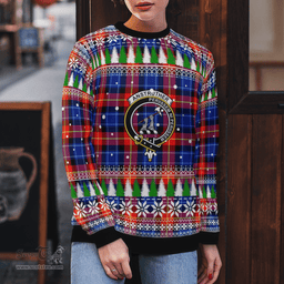 Scottish Anstruther Clan Crest Tartan Christmas Ugly Sweater - Plaid Family Ugly Sweater Scottish Plaid Tartan Plaid - ScotsTee - scotstee.com