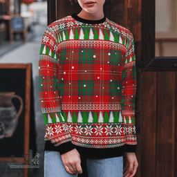 Scottish Chisholm Modern Clan Tartan Christmas Ugly Sweater - Plaid Family Ugly Sweater Scottish Plaid Tartan Plaid - ScotsTee - scotstee.com