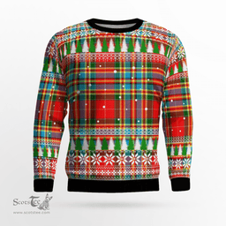 Scottish Chattan Clan Tartan Christmas Ugly Sweater - Plaid Family Ugly Sweater Scottish Plaid Tartan Plaid - ScotsTee - scotstee.com