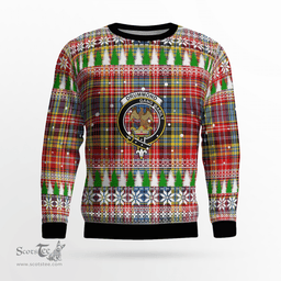 Scottish Drummond of Strathallan Clan Crest Tartan Christmas Ugly Sweater - Plaid Family Ugly Sweater Scottish Plaid Tartan Plaid - ScotsTee - scotstee.com