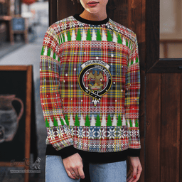 Scottish Drummond of Strathallan Clan Crest Tartan Christmas Ugly Sweater - Plaid Family Ugly Sweater Scottish Plaid Tartan Plaid - ScotsTee - scotstee.com