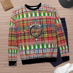 Scottish Drummond of Strathallan Clan Crest Tartan Christmas Ugly Sweater - Plaid Family Ugly Sweater Scottish Plaid Tartan Plaid - ScotsTee - scotstee.com