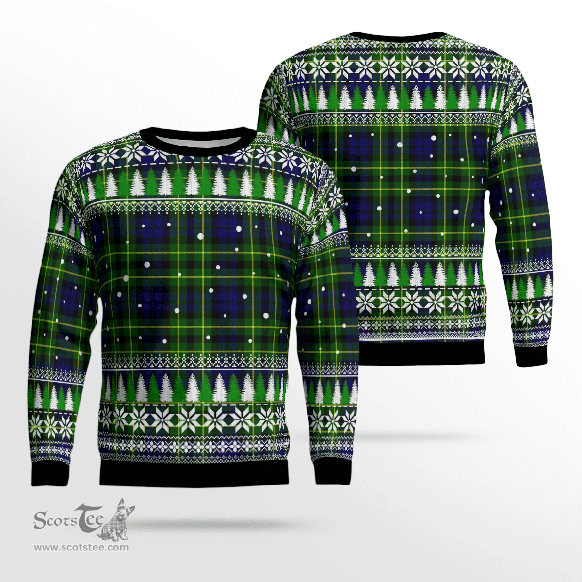 Scottish Campbell of Breadalbane Modern Clan Tartan Christmas Ugly Sweater - Plaid Family Ugly Sweater Scottish Plaid Tartan Plaid - ScotsTee - scotstee.com