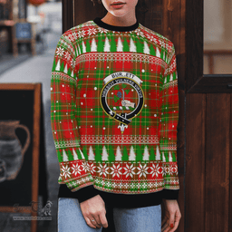 Scottish Burnett Ancient Clan Crest Tartan Christmas Ugly Sweater - Plaid Family Ugly Sweater Scottish Plaid Tartan Plaid - ScotsTee - scotstee.com