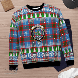 Scottish Crichton District Clan Crest Tartan Christmas Ugly Sweater - Plaid Family Ugly Sweater Scottish Plaid Tartan Plaid - ScotsTee - scotstee.com