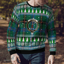Scottish Davidson Ancient Clan Crest Tartan Christmas Ugly Sweater - Plaid Family Ugly Sweater Scottish Plaid Tartan Plaid - ScotsTee - scotstee.com