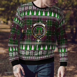 Scottish Crosbie Clan Crest Tartan Christmas Ugly Sweater - Plaid Family Ugly Sweater Scottish Plaid Tartan Plaid - ScotsTee - scotstee.com