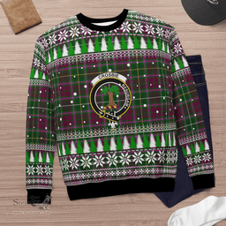 Scottish Crosbie Clan Crest Tartan Christmas Ugly Sweater - Plaid Family Ugly Sweater Scottish Plaid Tartan Plaid - ScotsTee - scotstee.com