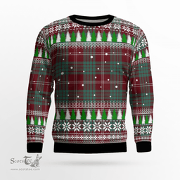 Scottish Crawford Modern Clan Tartan Christmas Ugly Sweater - Plaid Family Ugly Sweater Scottish Plaid Tartan Plaid - ScotsTee - scotstee.com