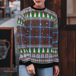 Scottish Dalmahoy Clan Tartan Christmas Ugly Sweater - Plaid Family Ugly Sweater Scottish Plaid Tartan Plaid - ScotsTee - scotstee.com