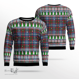 Scottish Dalmahoy Clan Tartan Christmas Ugly Sweater - Plaid Family Ugly Sweater Scottish Plaid Tartan Plaid - ScotsTee - scotstee.com