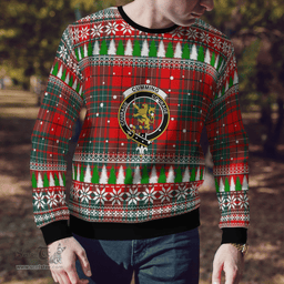 Scottish Cumming Modern Clan Crest Tartan Christmas Ugly Sweater - Plaid Family Ugly Sweater Scottish Plaid Tartan Plaid - ScotsTee - scotstee.com