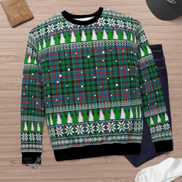 Scottish Byres 1 Clan Tartan Christmas Ugly Sweater - Plaid Family Ugly Sweater Scottish Plaid Tartan Plaid - ScotsTee - scotstee.com