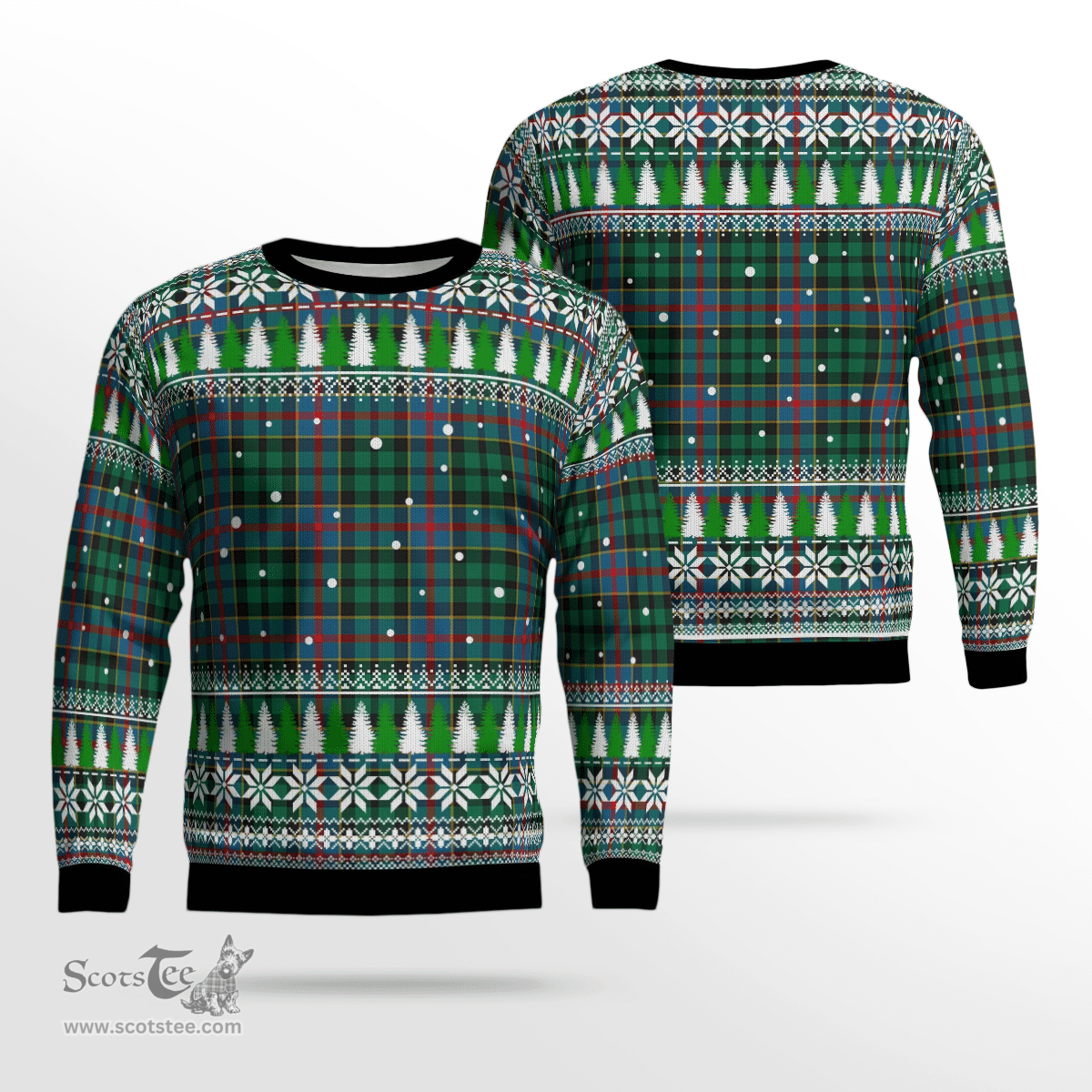 Scottish Byres 1 Clan Tartan Christmas Ugly Sweater - Plaid Family Ugly Sweater Scottish Plaid Tartan Plaid - ScotsTee - scotstee.com