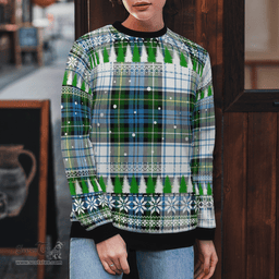 Scottish Campbell Dress Clan Tartan Christmas Ugly Sweater - Plaid Family Ugly Sweater Scottish Plaid Tartan Plaid - ScotsTee - scotstee.com