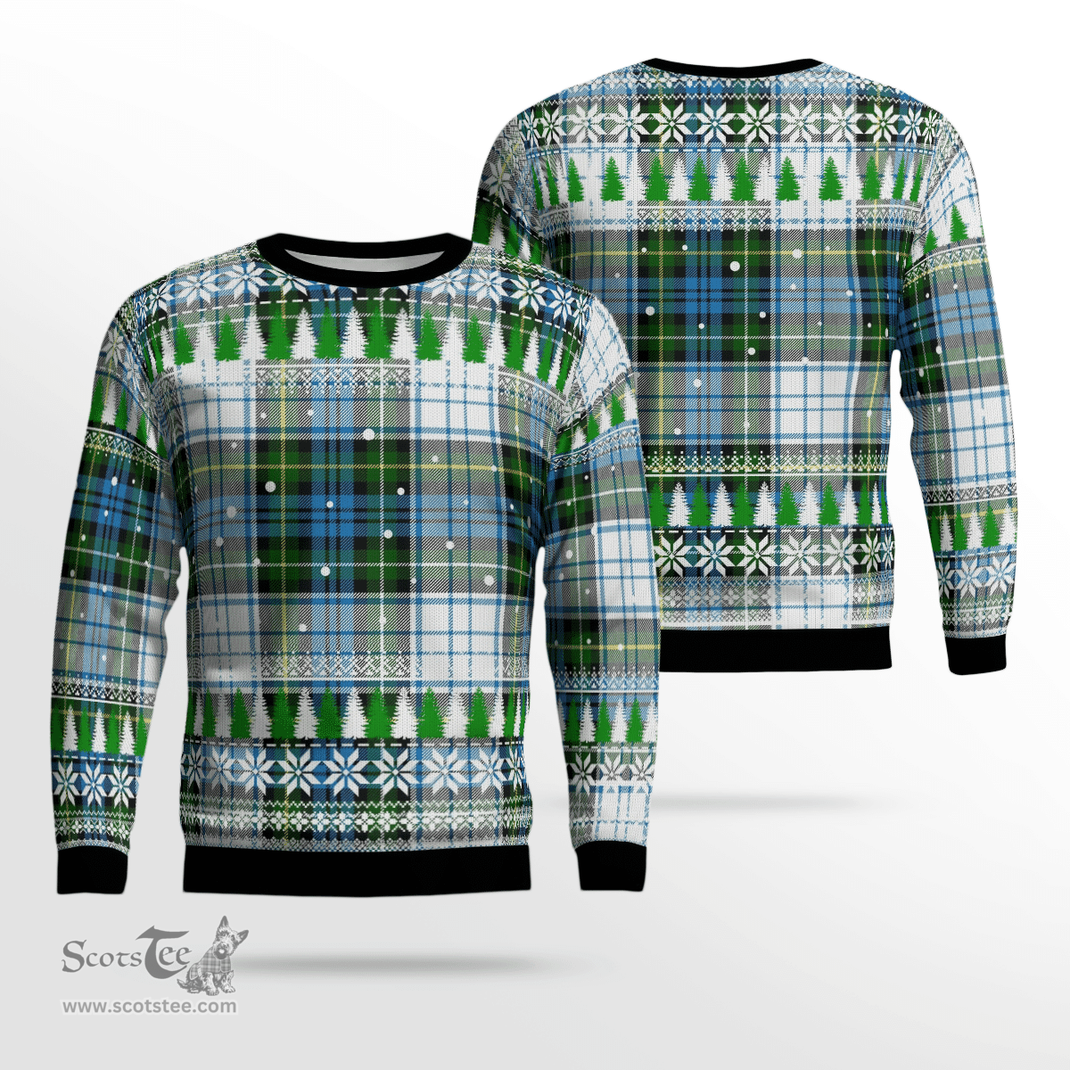 Scottish Campbell Dress Clan Tartan Christmas Ugly Sweater - Plaid Family Ugly Sweater Scottish Plaid Tartan Plaid - ScotsTee - scotstee.com