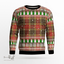 Scottish Buchanan Old Set Weathered Clan Tartan Christmas Ugly Sweater - Plaid Family Ugly Sweater Scottish Plaid Tartan Plaid - ScotsTee - scotstee.com