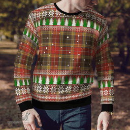 Scottish Buchanan Old Set Weathered Clan Tartan Christmas Ugly Sweater - Plaid Family Ugly Sweater Scottish Plaid Tartan Plaid - ScotsTee - scotstee.com