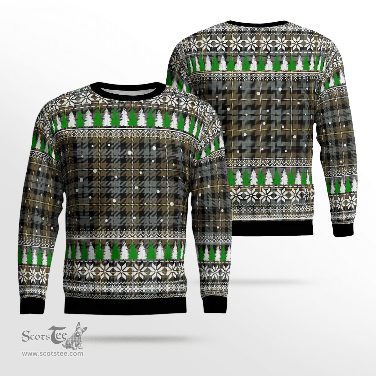 Scottish Campbell Argyll Weathered Clan Tartan Christmas Ugly Sweater - Plaid Family Ugly Sweater Scottish Plaid Tartan Plaid - ScotsTee - scotstee.com