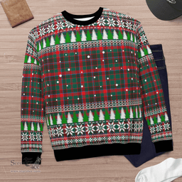 Scottish Cumming Hunting Modern Clan Tartan Christmas Ugly Sweater - Plaid Family Ugly Sweater Scottish Plaid Tartan Plaid - ScotsTee - scotstee.com