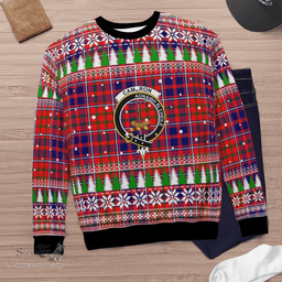 Scottish Cameron of Lochiel Modern Clan Crest Tartan Christmas Ugly Sweater - Plaid Family Ugly Sweater Scottish Plaid Tartan Plaid - ScotsTee - scotstee.com