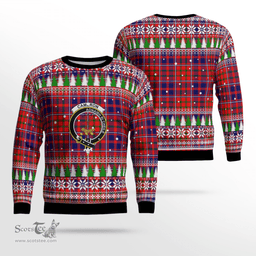 Scottish Cameron of Lochiel Modern Clan Crest Tartan Christmas Ugly Sweater - Plaid Family Ugly Sweater Scottish Plaid Tartan Plaid - ScotsTee - scotstee.com
