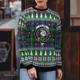 Scottish Calder Clan Crest Tartan Christmas Ugly Sweater - Plaid Family Ugly Sweater Scottish Plaid Tartan Plaid - ScotsTee - scotstee.com
