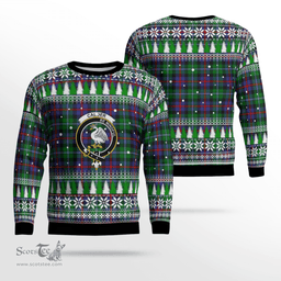 Scottish Calder Clan Crest Tartan Christmas Ugly Sweater - Plaid Family Ugly Sweater Scottish Plaid Tartan Plaid - ScotsTee - scotstee.com