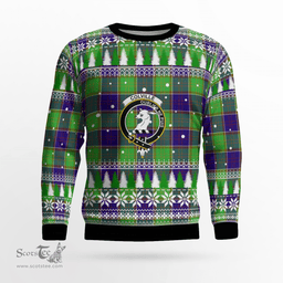 Scottish Colville Clan Crest Tartan Christmas Ugly Sweater - Plaid Family Ugly Sweater Scottish Plaid Tartan Plaid - ScotsTee - scotstee.com