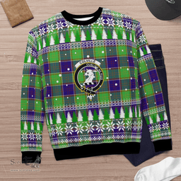 Scottish Colville Clan Crest Tartan Christmas Ugly Sweater - Plaid Family Ugly Sweater Scottish Plaid Tartan Plaid - ScotsTee - scotstee.com