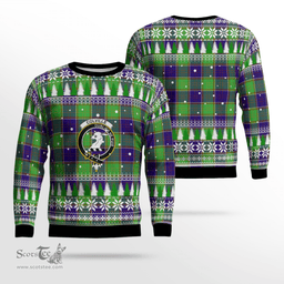 Scottish Colville Clan Crest Tartan Christmas Ugly Sweater - Plaid Family Ugly Sweater Scottish Plaid Tartan Plaid - ScotsTee - scotstee.com