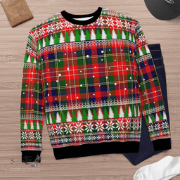 Scottish Christie Clan Tartan Christmas Ugly Sweater - Plaid Family Ugly Sweater Scottish Plaid Tartan Plaid - ScotsTee - scotstee.com