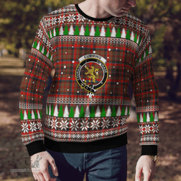 Scottish Cumming Hunting Weathered Clan Crest Tartan Christmas Ugly Sweater - Plaid Family Ugly Sweater Scottish Plaid Tartan Plaid - ScotsTee - scotstee.com