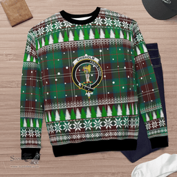 Scottish Chisholm Hunting Ancient Clan Crest Tartan Christmas Ugly Sweater - Plaid Family Ugly Sweater Scottish Plaid Tartan Plaid - ScotsTee - scotstee.com