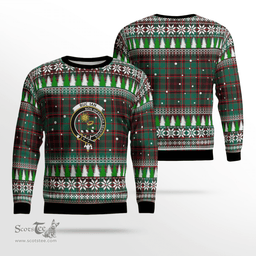 Scottish Buchan Ancient Clan Crest Tartan Christmas Ugly Sweater - Plaid Family Ugly Sweater Scottish Plaid Tartan Plaid - ScotsTee - scotstee.com