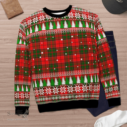 Scottish Cairns Clan Tartan Christmas Ugly Sweater - Plaid Family Ugly Sweater Scottish Plaid Tartan Plaid - ScotsTee - scotstee.com